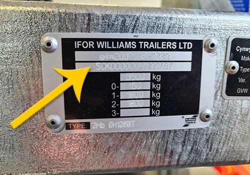 Ifor Williams trailer reservedele via stelnummer